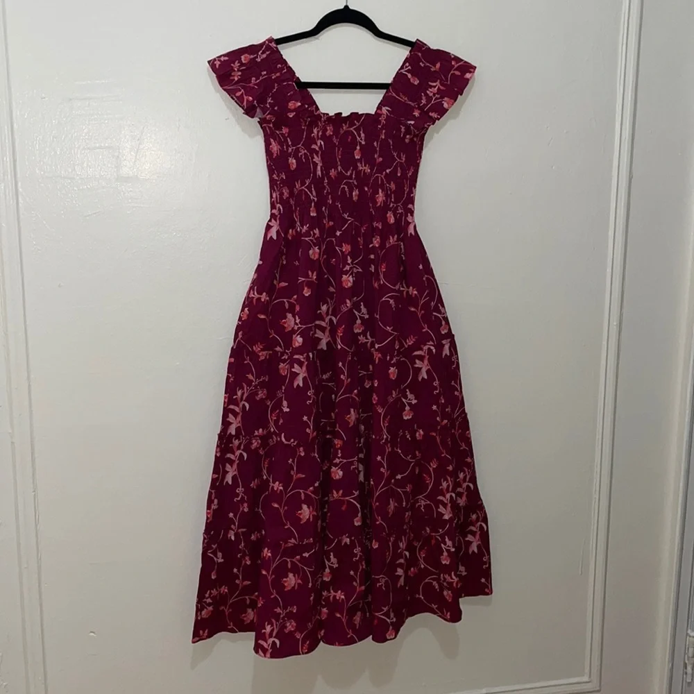 Hill House Dress Size XS/S Burgundy